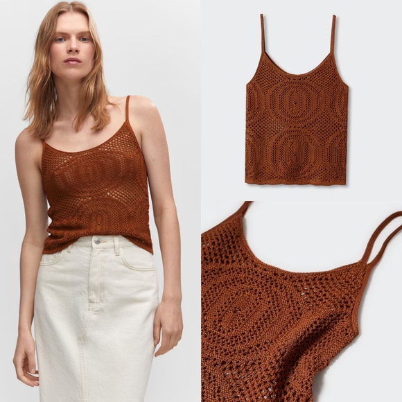 Mango Tops - MANGO Openwork top
